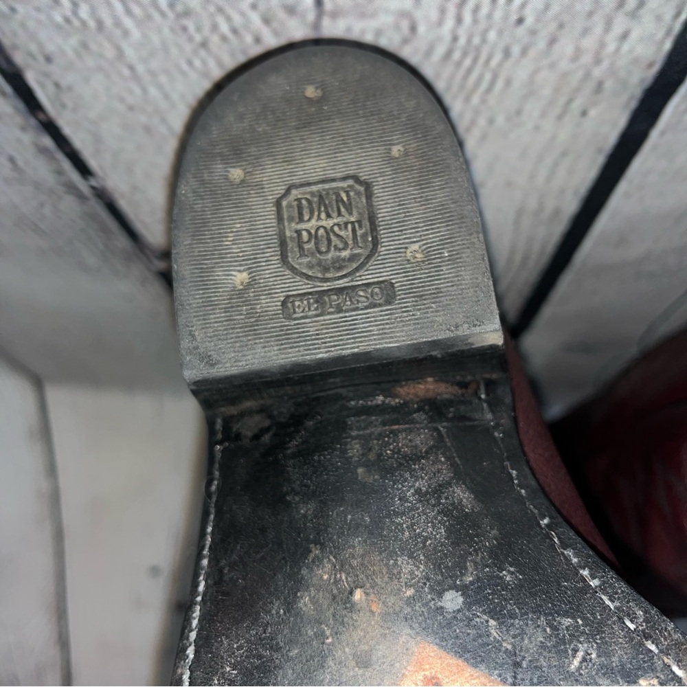 ✅SOLD✅ Dan Post Western Leather Cowboy Boots - Picture 10 of 17